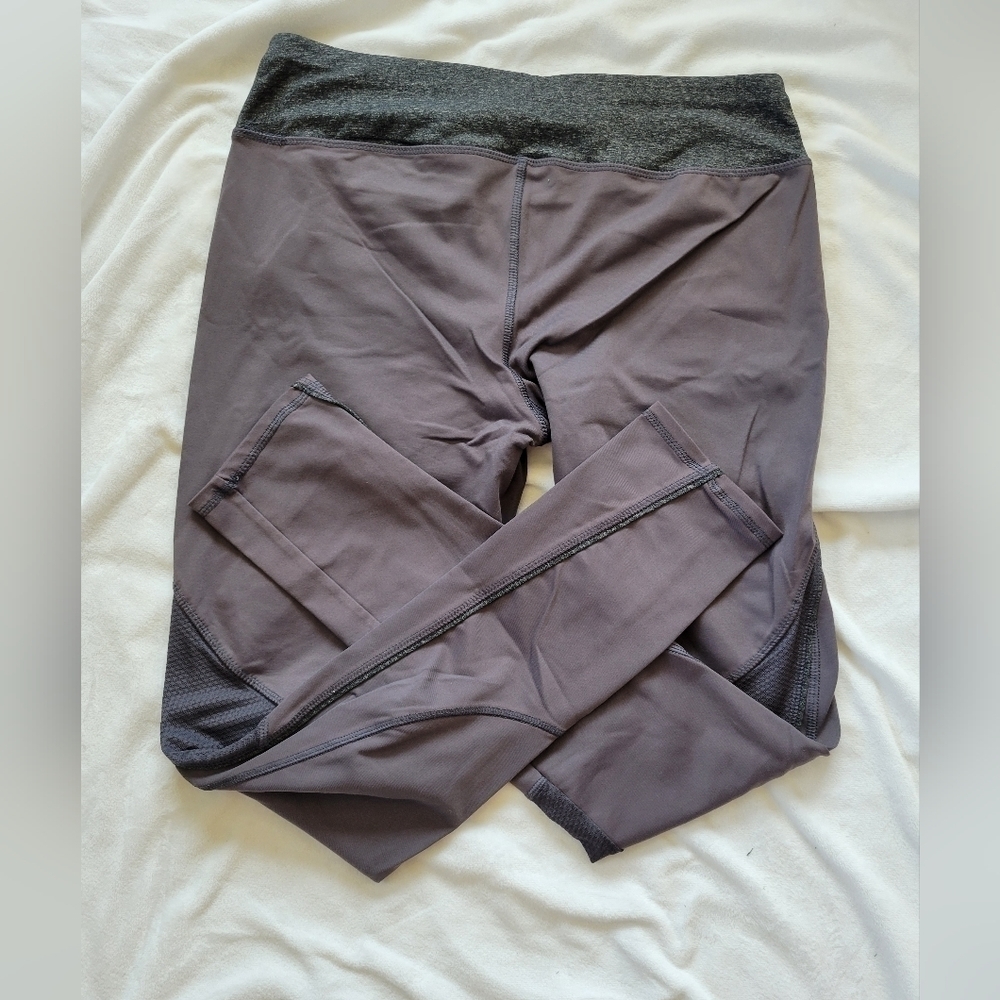 Avia Active grey athletic pants w/ non see through mesh detail M - Picture 6 of 6